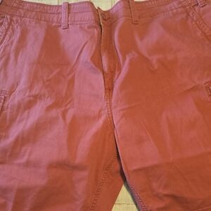 The Foundry Supply Co. Burgundy Cotton Shorts